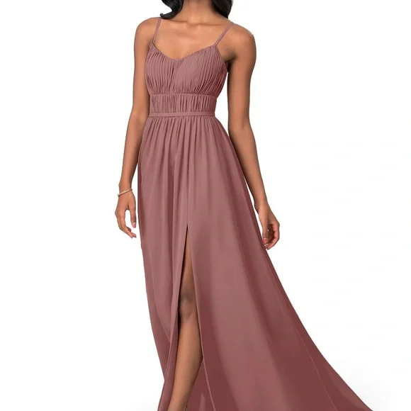 azazie desert rose bridesmaid dresses Sample Desert Rose Brooke Satin Dress
